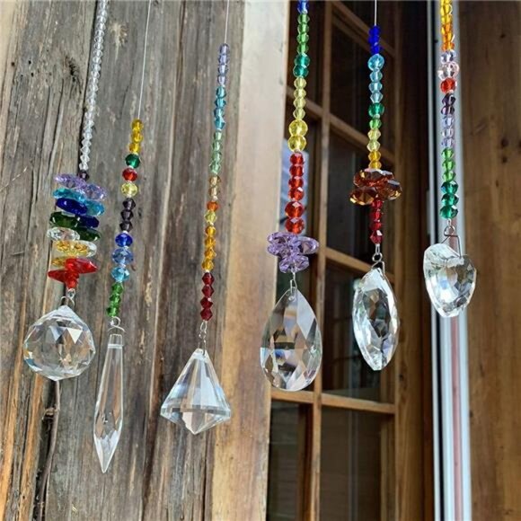 Colorful Crystals Glass Pendants Chandelier Suncatchers - Picture 5 of 7